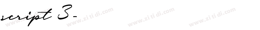 script 3字体转换
